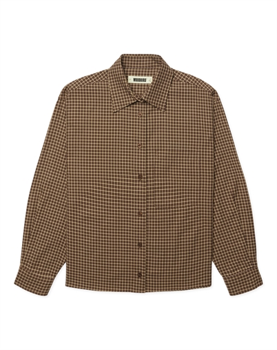Woodbird - WBLing Man Check Skjorte - Brown-Honey